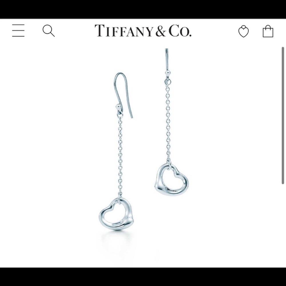 SOLD Tiffany & Co. open heart earrings